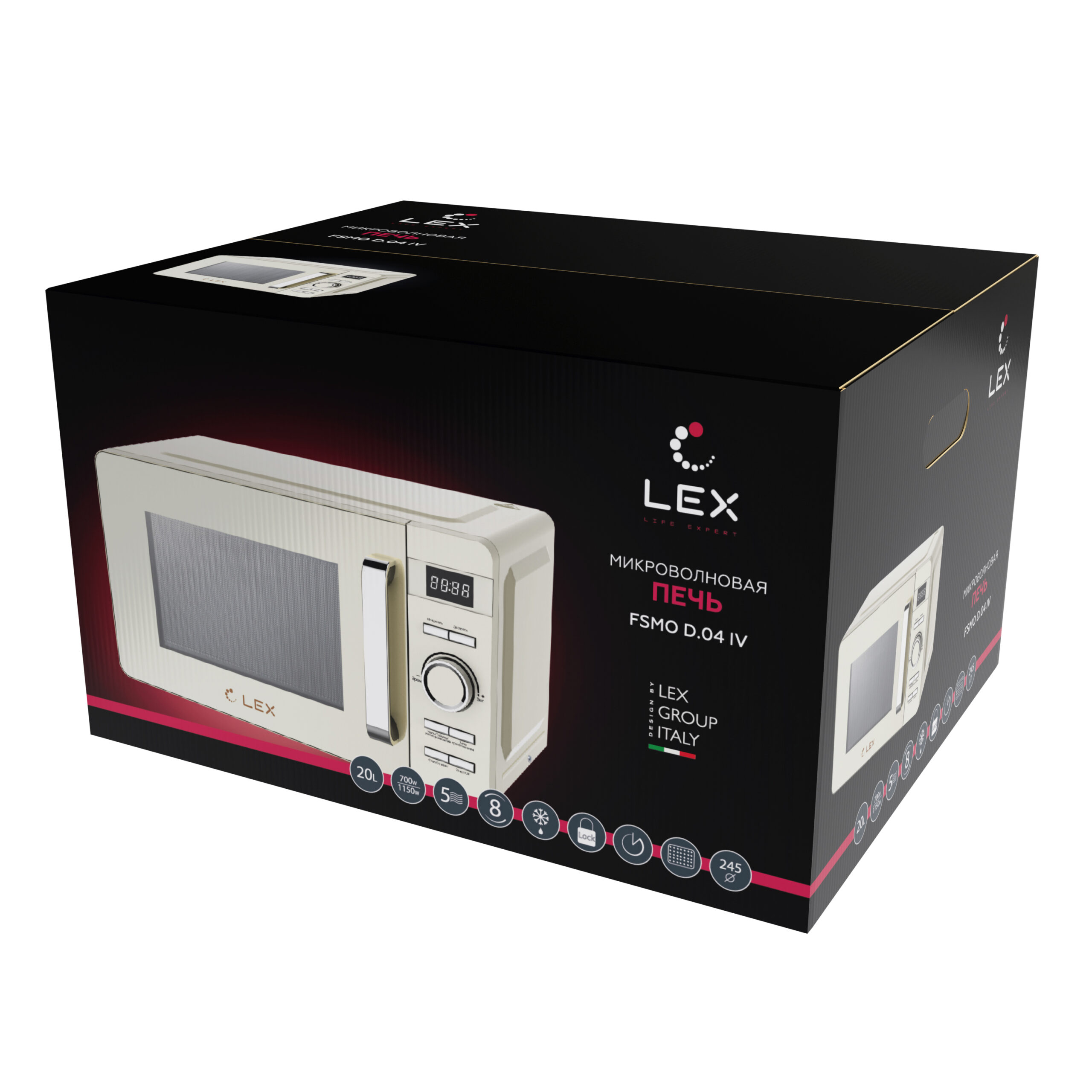 картинка Микроволновая печь Lex FSMOD.04IV 