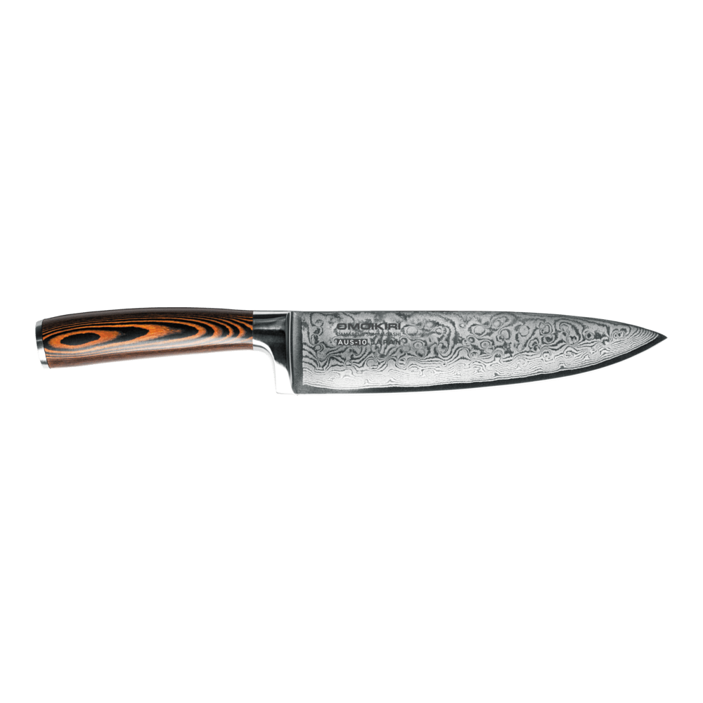картинка Нож "Шеф" Omoikiri Damascus Suminagashi 