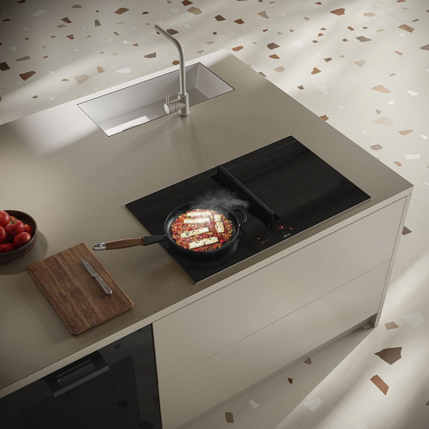 картинка Варочная панель с вытяжкой Elica NIKOLATESLA VELVET BL/A/83  картинка Варочная панель с вытяжкой Elica NIKOLATESLA VELVET BL/A/83