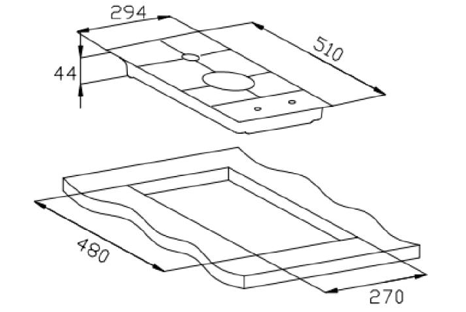 картинка Газовая варочная панель Weissgauff HGG 320 BGH 