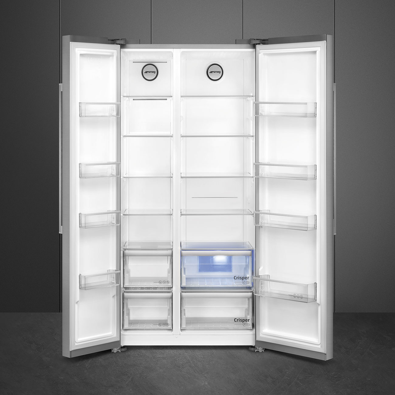 картинка Отдельностоящий холодильник Smeg SBS63XDE 