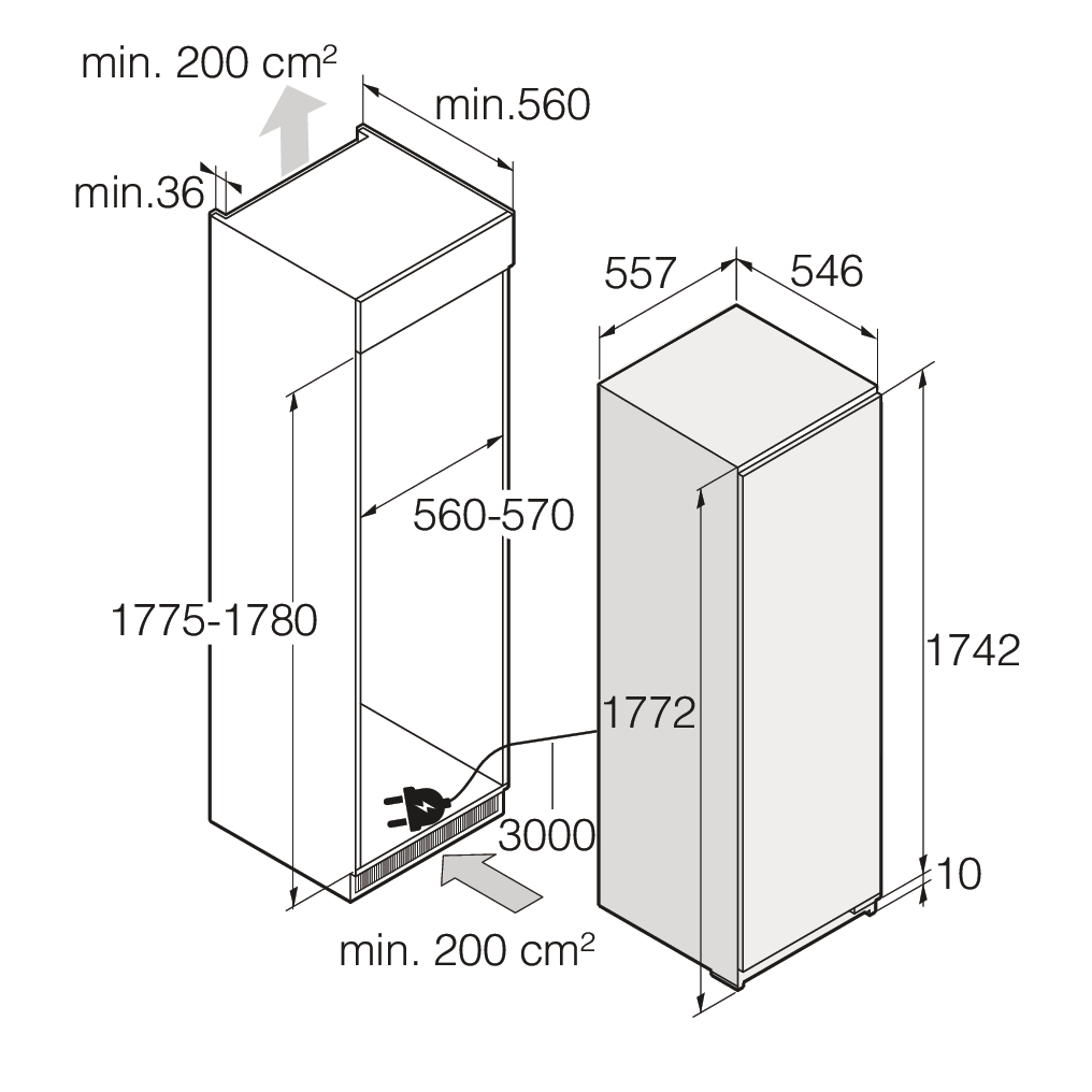 картинка Морозильная камера встраиваемая Asko RBF276DND1 