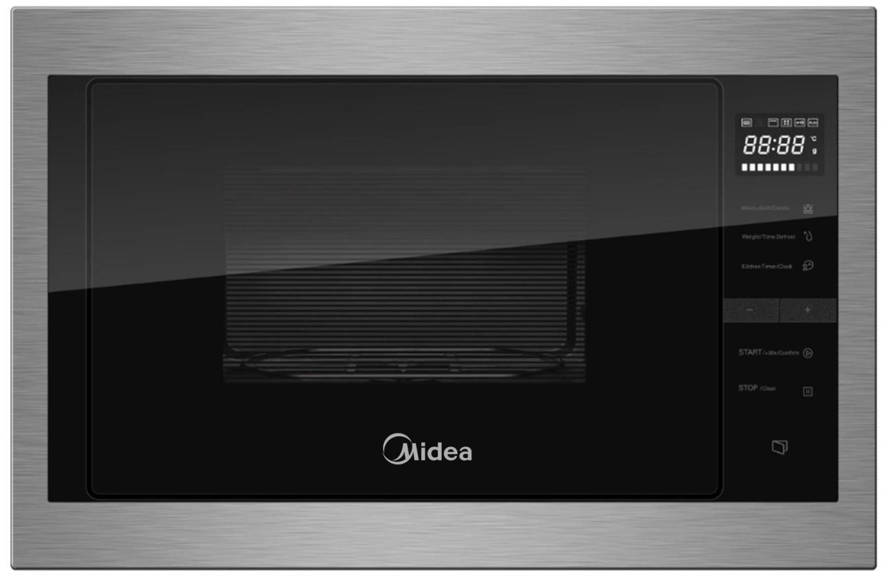 картинка Микроволновая печь встраиваемая Midea MI10250GBX нержавеющая сталь 