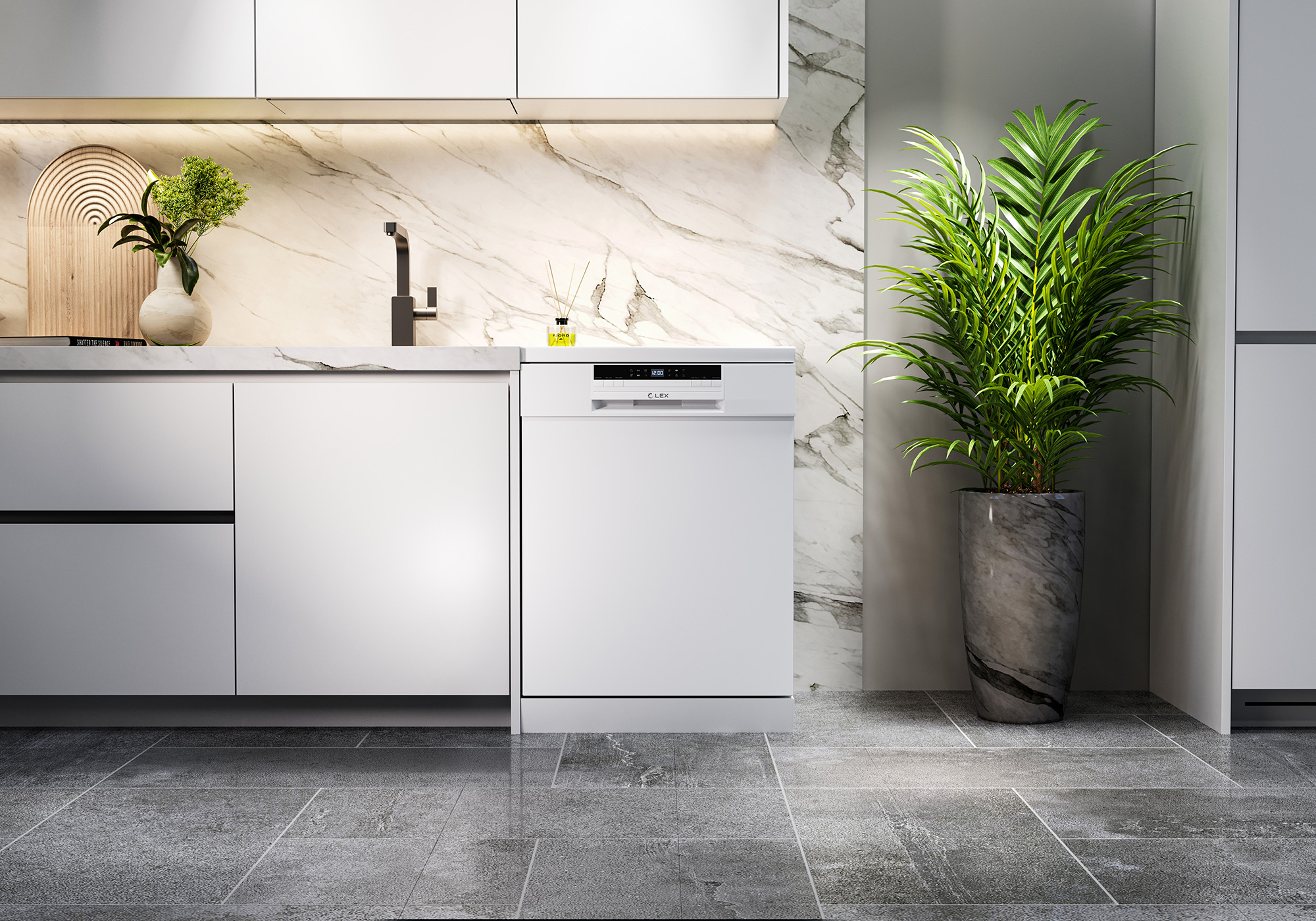 картинка Посудомоечная машина Lex DW6063N WH 