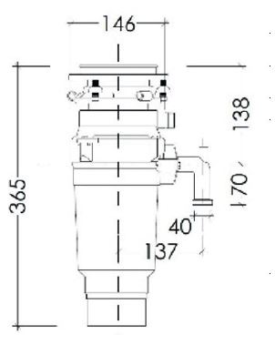 картинка Измельчитель пищевых отходов Kuppersberg WSS 550 B 