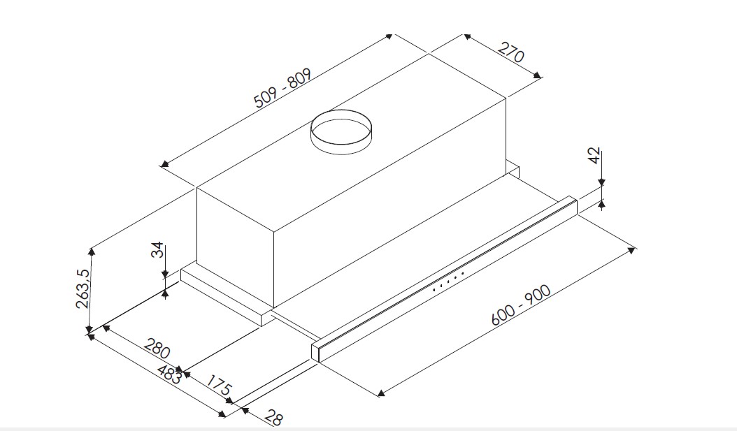 картинка Кухонная вытяжка Bertazzoni KTE60MOD1B 