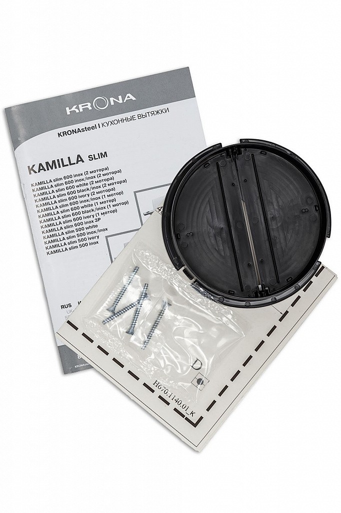 картинка Кухонная вытяжка Krona KAMILLA SLIM 500 IVORY 
