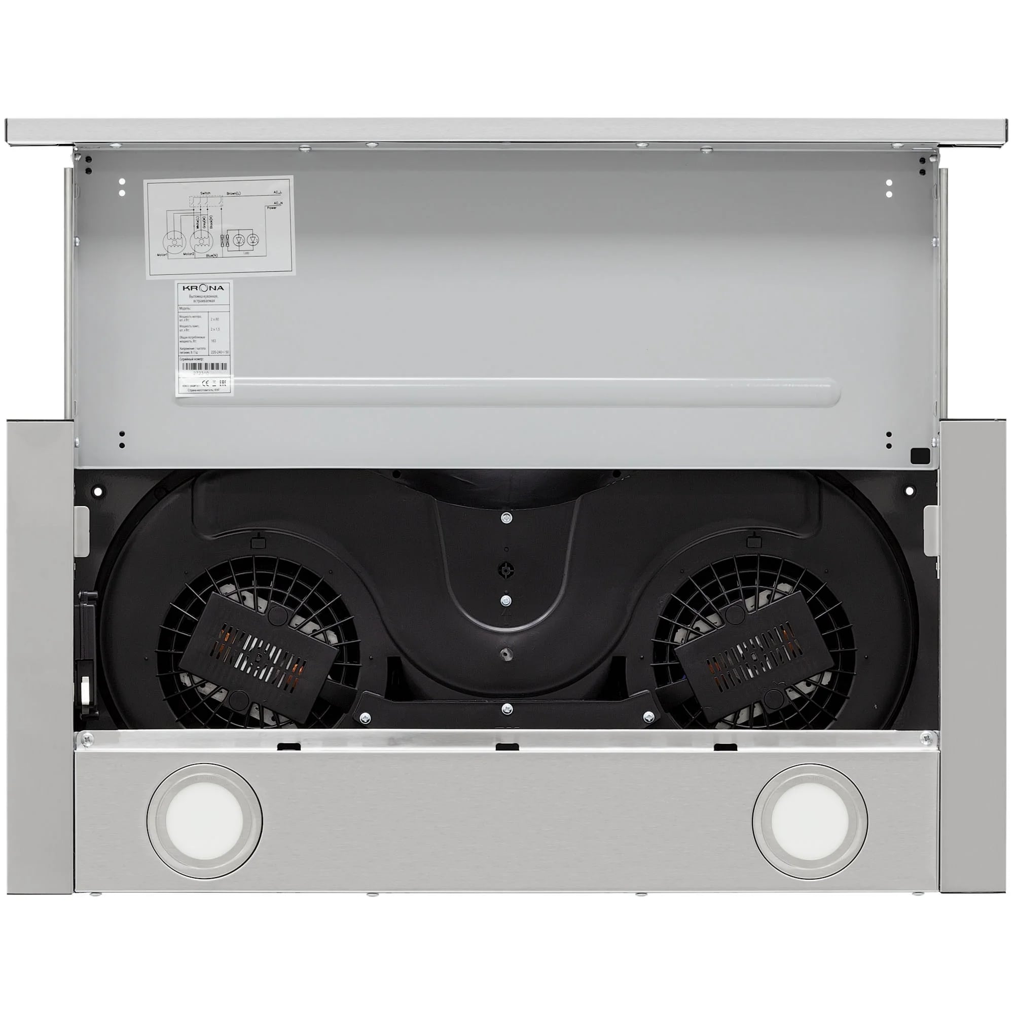 картинка Кухонная вытяжка Krona KAMILLA T 600 INOX (2 мотора) 