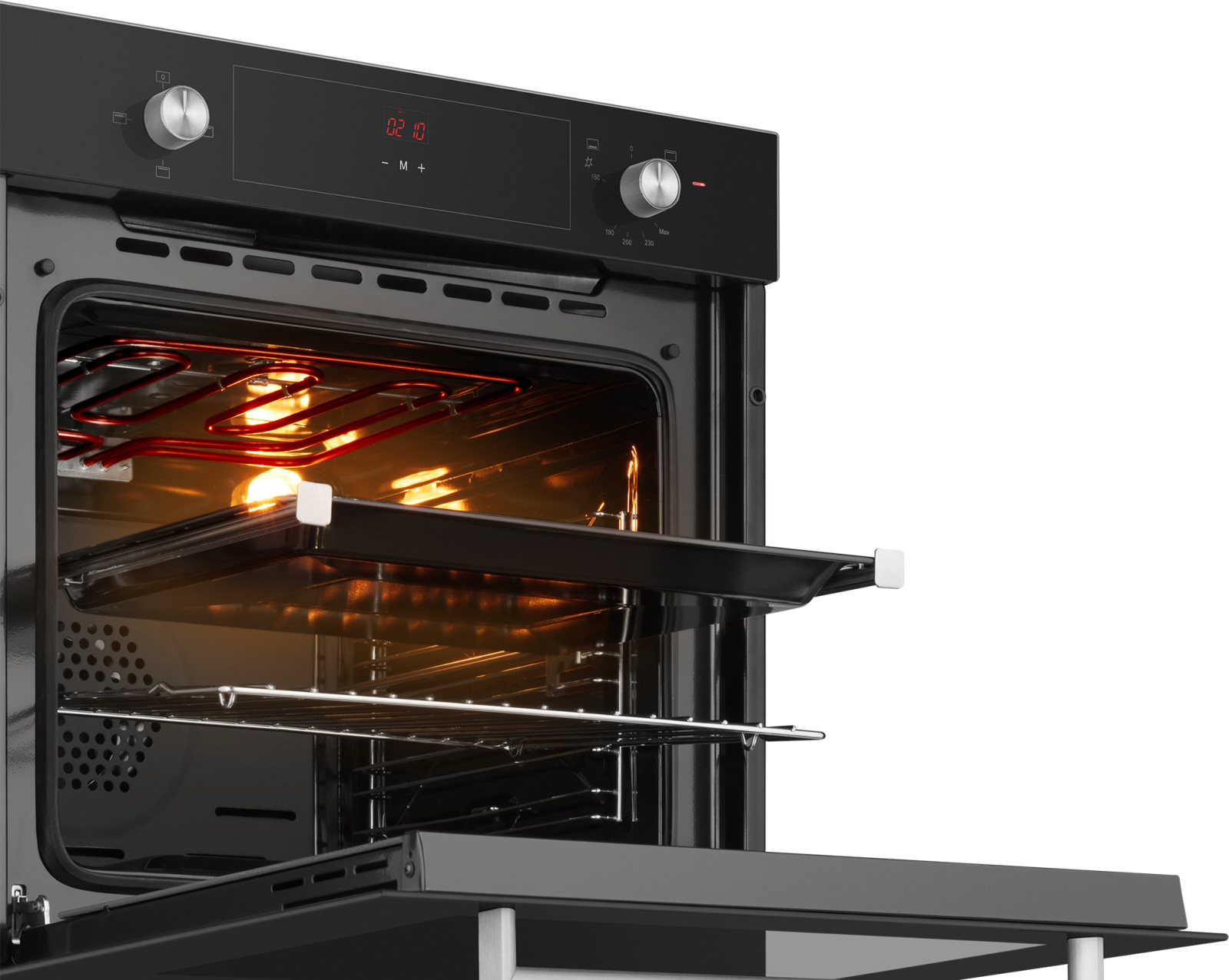 картинка Газовый духовой шкаф Weissgauff WGO 706 D BLACK GLASS 