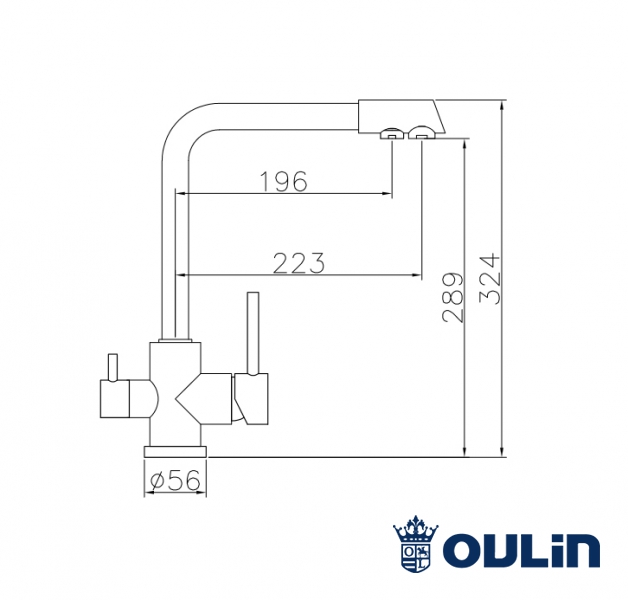 картинка Смеситель Oulin OL-8073 