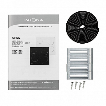 картинка Варочная панель Krona ORSA 60 BL черный 
