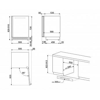 картинка Встраиваемый винный шкаф Smeg CVI338RX3 