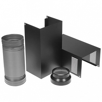 картинка Кухонная вытяжка Krona TALLI 600 INOX/BLACK GLASS 3P 