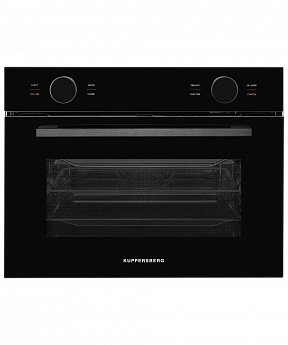 картинка Электрический духовой шкаф с функцией СВЧ Kuppersberg KMW 612 Black 