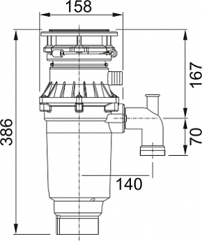 картинка |Discount| Измельчитель пищевых отходов Franke TE-75S 