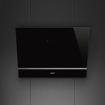 картинка Кухонная вытяжка Smeg KV28N черное стекло 
