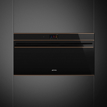 картинка Электрический духовой шкаф Smeg SFPR9604TNR черное стекло 