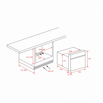 картинка Микроволновая печь Teka MWR 32 BIA ANTHRACITE-OB 