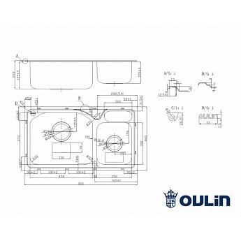 картинка Мойка для кухни Oulin OL-H9818 