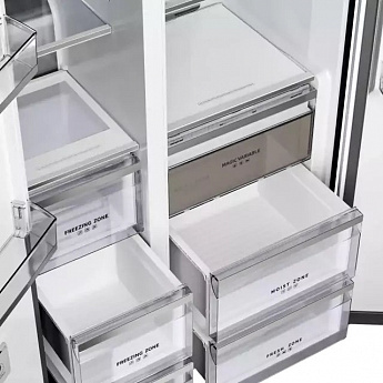 картинка Полувстраиваемый холодильник Kuppersberg RFSN 1990 SG серебро 