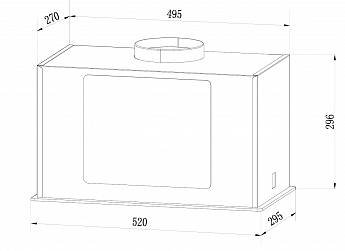 картинка Кухонная вытяжка Weissgauff Quadra 606 Black 