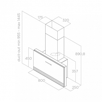 картинка Кухонная вытяжка Elica SUPER PLAT BL/F/80 