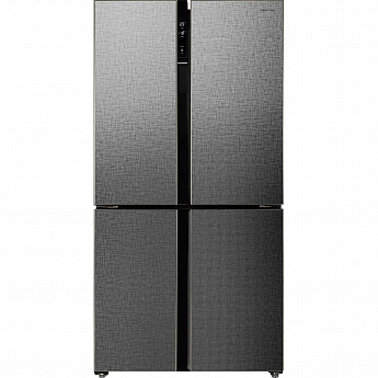 картинка Отдельностоящий холодильник Hiberg RFQ-500DX NFXQ INVERTER стальной лен 