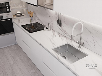 картинка Кухонная мойка Emar EMB-540(UN) PVD Nano Satin 