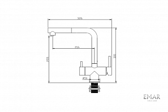 картинка Смеситель Dr. Gans ЛИРА 