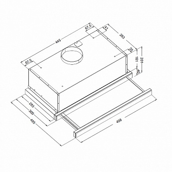 картинка Кухонная вытяжка Korting KHP 5512 GW 