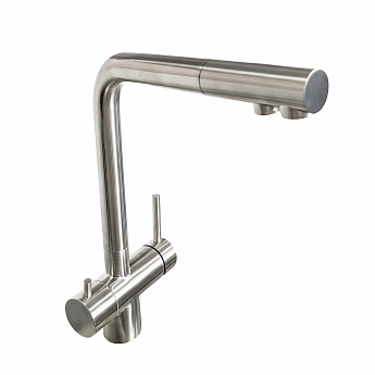 картинка Смеситель для кухни высокий излив GERDA SM Сатин 