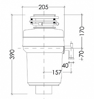 картинка Измельчитель пищевых отходов Kuppersberg WS 750 V 