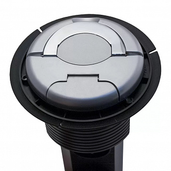 картинка Встраиваемая розетка GLS 3X16 EURO черный 