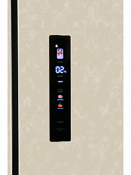 картинка Полувстраиваемый холодильник Hiberg RFQ-600DX NFYM INVERTER бежевый 