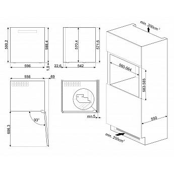 картинка Встраиваемый винный шкаф Smeg CVI629NR3 