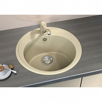 картинка |Discount| Кухонная мойка Florentina ЛОТОС-510 капучино  