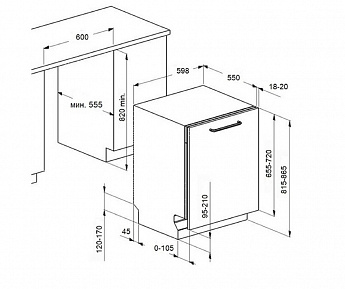 картинка Посудомоечная машина Maunfeld MLP-12S Light Beam 