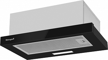 картинка Кухонная вытяжка Weissgauff TEL 500 Black Glass 