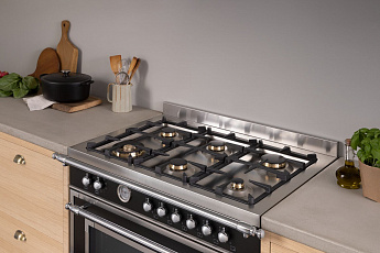 картинка Комбинированная кухонная плита Bertazzoni HER96L1ENET чёрный 