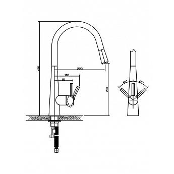 картинка Смеситель LONGRAN LOGIC LM2181, CHROME 