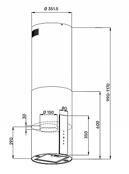 картинка Кухонная вытяжка Kuppersberg MOTUBA 35 B 