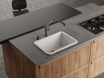 картинка Мойка для кухни Omoikiri TORISHIMA 67-U/I-WH GLOSSY 