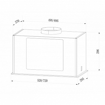картинка Кухонная вытяжка Lex GS BLOC G 600 WHITE 