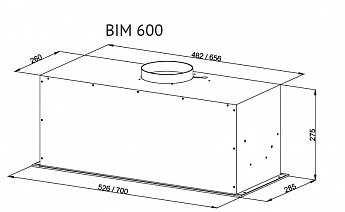 картинка Кухонная вытяжка Kuppersberg BIM 600 WHITE 