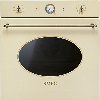 картинка Электрический духовой шкаф Smeg SFP805PO кремовый 
