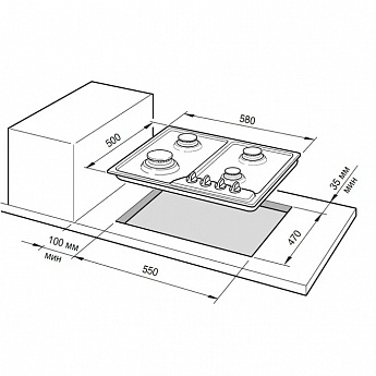 картинка Варочная панель Delonghi IF 46.1 ASV GUD 