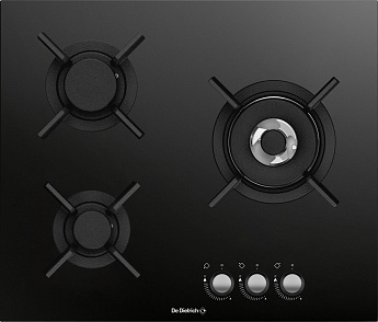 картинка Газ на стекле варочная панель De Dietrich DPG3501B BLACK 