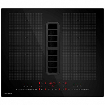 картинка Варочная панель с интегрированной вытяжкой Maunfeld MIHC604SF2BK 