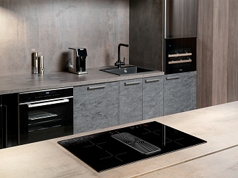 картинка Индукционная варочная панель с вытяжкой Weissgauff HI 840 Tesla Cross Air 