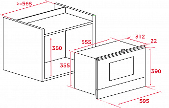 картинка Микроволновая печь Teka MWR 22 BI ANTHRACITE-OB 